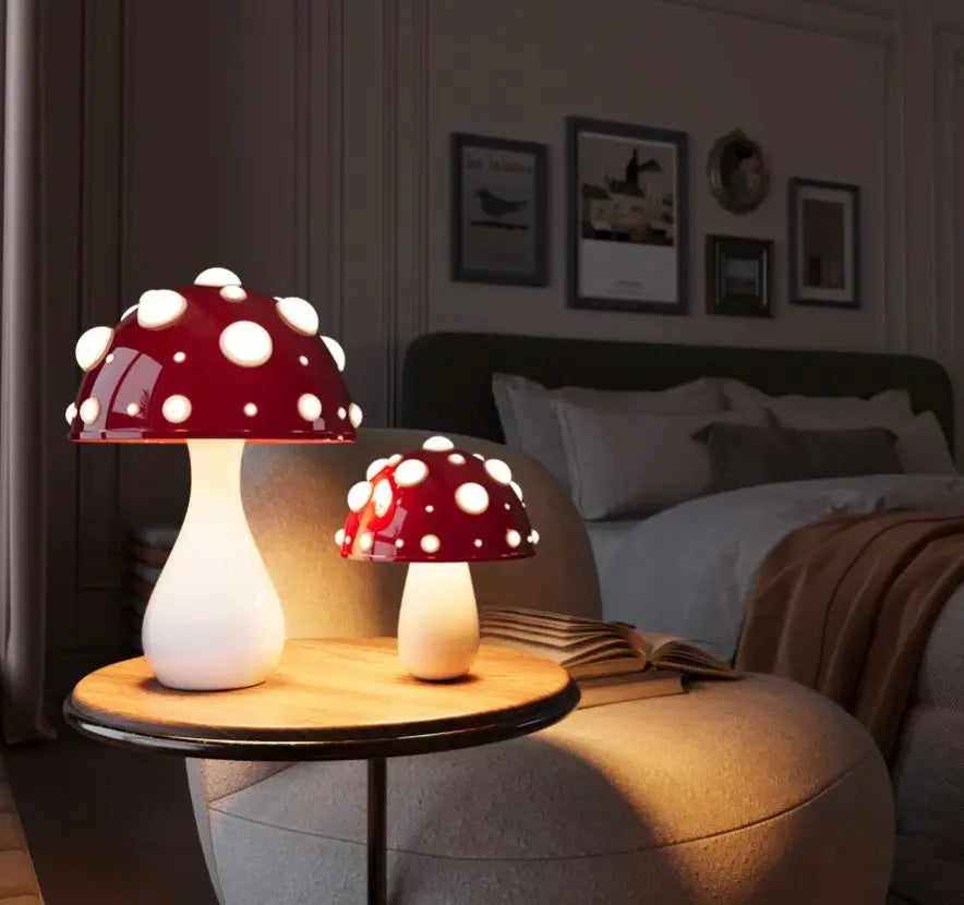 Luxury Creative Design Indoor Decoration Mushroom Large +small Set Lamps