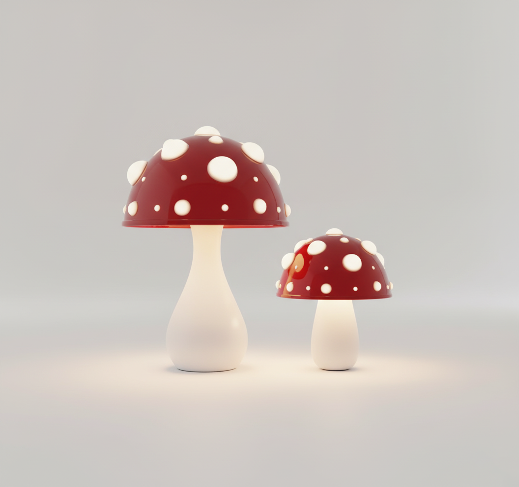 Luxury  Creative Design Indoor Decoration Mushroom Large +small Set  Lamps