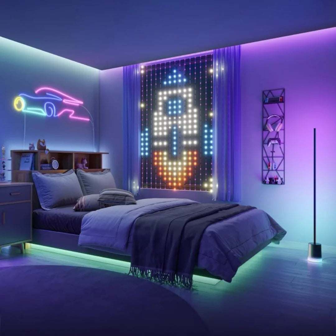 Smart LED Strip Lights RGB Neon Sign Tape Ribbon Backlight Bluetooth DC5V USB Flexible App&Remote Control Gaming Room Decoration